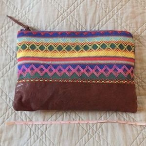 Beautiful bohemian colorful clutch/travel bag